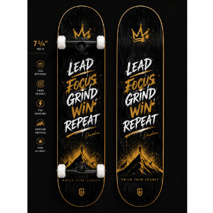 Mindset Skateboard Deck Design Motivational Wall
