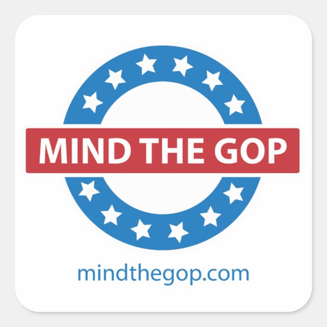 MindtheGOP.com Square Stickers (Front)