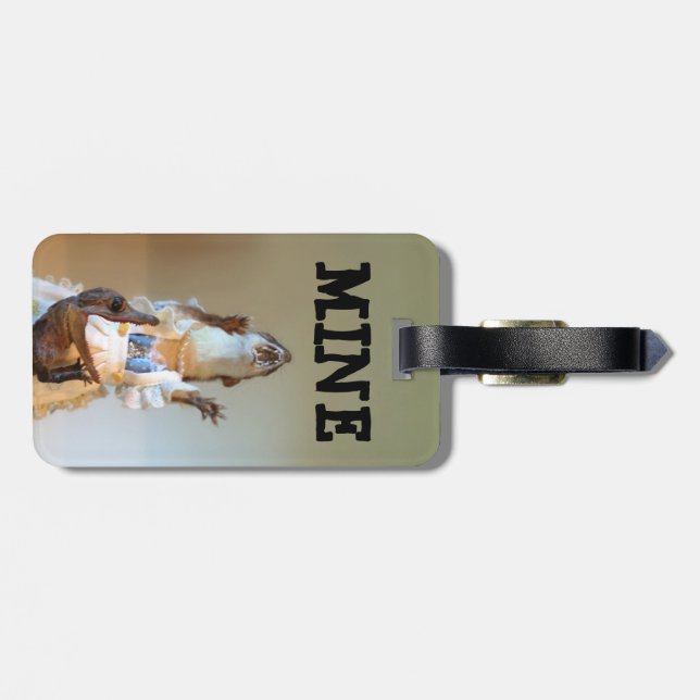 MINE (double-sided) Luggage Tag (Back Horizontal)