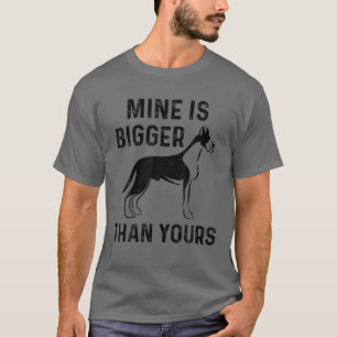 Mine Is Bigger Than Yours Funny Distressed Great D T-Shirt