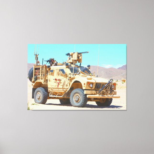 MINE-RESISTANT AMBUSH PROTECTED VEHICLE 32x48 Canvas Print (Front)
