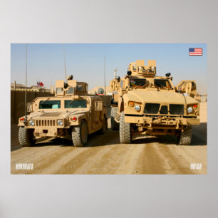 MINE-RESISTANT AMBUSH PROTECTED VEHICLE POSTER