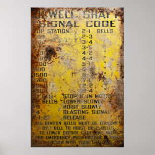 Mine Shaft Hoist Communication Chart