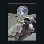 Mine The Moon Postcard<br><div class="desc">We are approaching a new era in space exploration and exploitation. The first steps are being put into place to mine the Moon for valuable minerals including hydrogen and oxygen for rocket fuel and Helium-3 for nuclear fusion. The “lunar gold rush” of this century will eclipse the gold and land...</div>