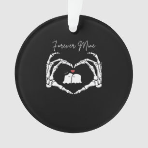 Mine, Valentines Day Classic - Skeleton Hands Hear Ornament