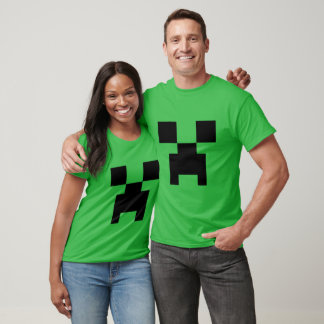 Minecraft Creeper Pixel Green Monster Face – Block