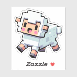 Minecraft, Cute Sheep, Minecrafter, Chibi Stickers