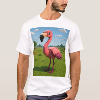 Minecraft flamingo  T-Shirt