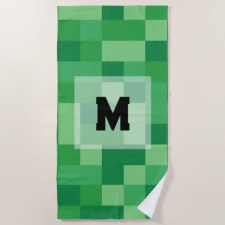 Minecraft Monogram Towel