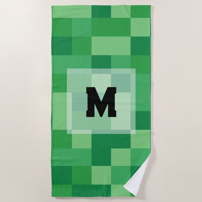 Minecraft Monogram Towel (Front)
