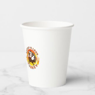 Minecraft Steve's Lava Turkey Thanksgiving Mug Paper Cups