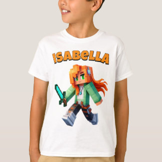 Minecrafter Custom Name Alex Minecraft Gamer Girl T-Shirt