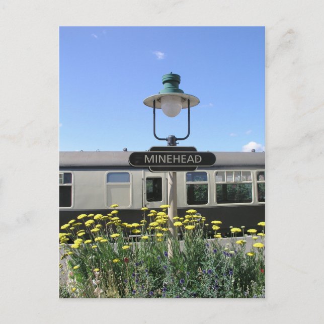 Minehead station, Somerset Postcard (Front)