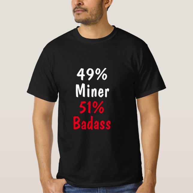 Miner Badass T-Shirt (Front)