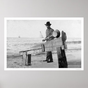 Miner Washing Gold Alaska 1905 Poster