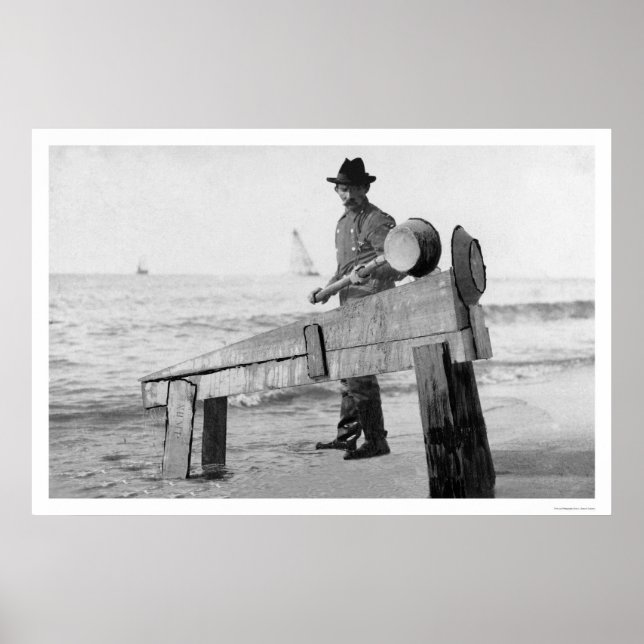 Miner Washing Gold Alaska 1905 Poster (Front)