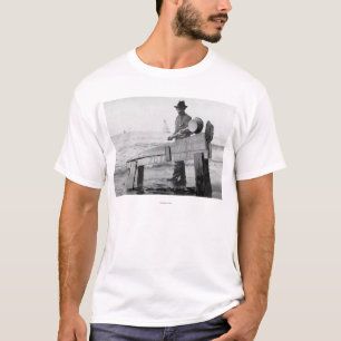Miner Washing Gold in Alaska Photograph T-Shirt
