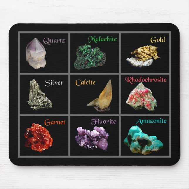 Mineral Collection Mouse Mat (Front)