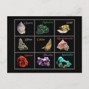 Mineral Collection Postcard