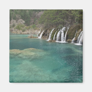 Mineral deposits make waterfalls and clear magnet
