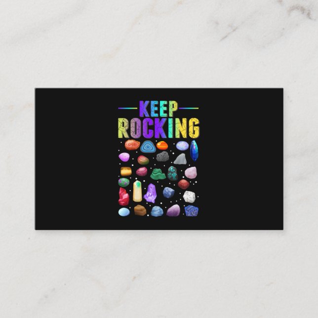 Mineral Rock Collecting Geologist Geology Business Card (Front)