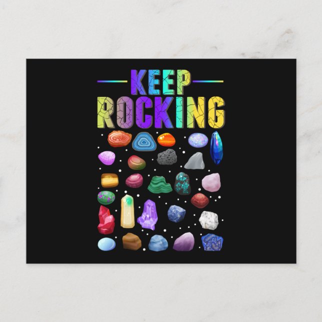 Mineral Rock Collecting Geologist Geology Postcard (Front)