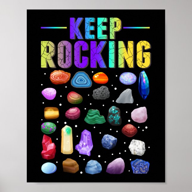 Mineral Rock Collecting Geologist Geology Poster (Front)