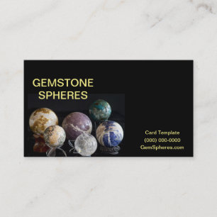 Mineral Spheres - Gemstone Spheres Business Card