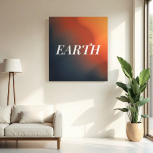 Mineral Vein - Earthy Organic Gradient Canvas Print