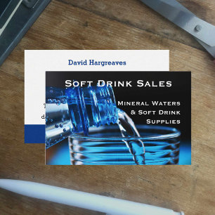 Mineral Water & Drinks Business Card. Business Card