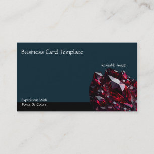 Minerals Crystal Energy Ruby Business Card