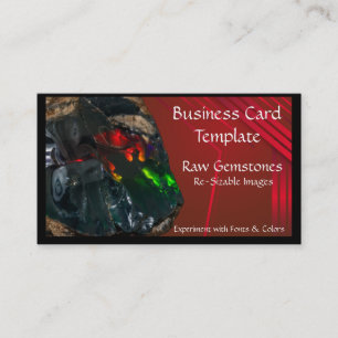 Minerals Crystal Raw Opal Business Card