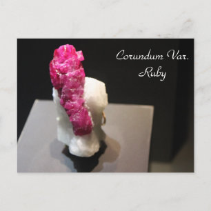 Minerals & Gems # 163 Postcard