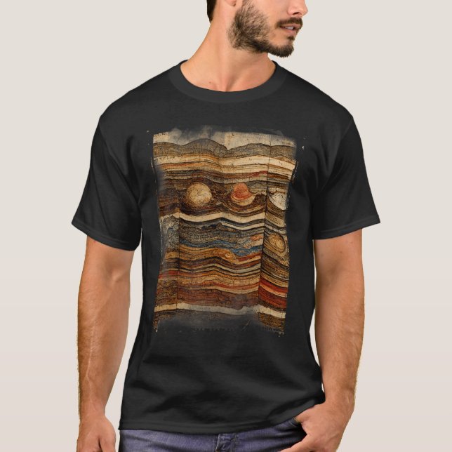 Minerals Gems and Crystals Rock Collecting Geology T-Shirt (Front)