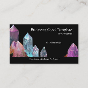 Minerals Raw Crystal Business Card