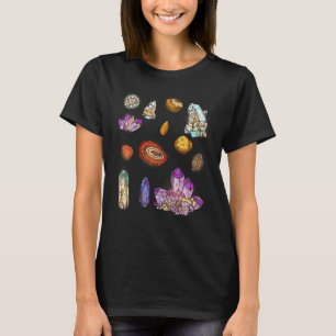 Minerals Rock Collector Colourful Rock Collection T-Shirt