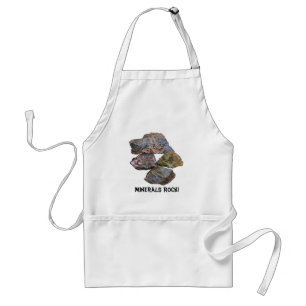 Minerals Rock Collectors Funny Apron