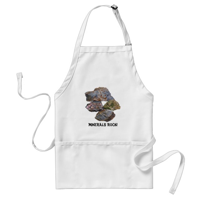 Minerals Rock Collectors Funny Apron (Front)