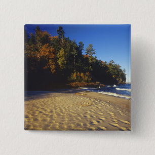 Miners Beach at Pictured Rocks National 15 Cm Square Badge