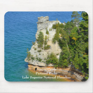 Miners Castle at Pictured Rocks Mouse Mat
