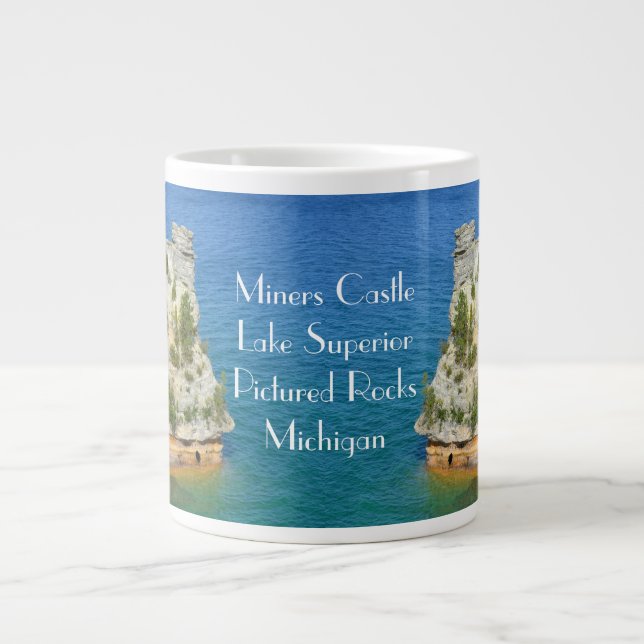 Miners Castle Large Coffee Mug (Front)