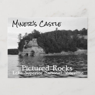 Miner's Castle Pictured Rocks Postcard