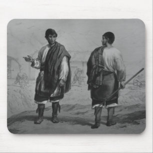 Miners of Chile, engraved by F. Lehnert Mouse Mat
