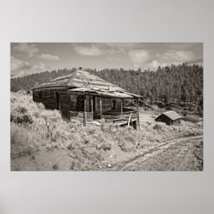 Miner's Shack - Comet Ghost Mine - Montana Poster