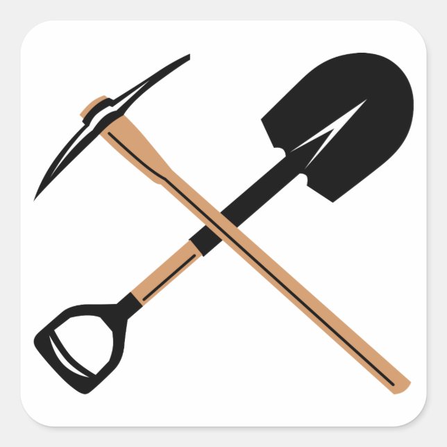 Miners Tools Square Sticker (Front)