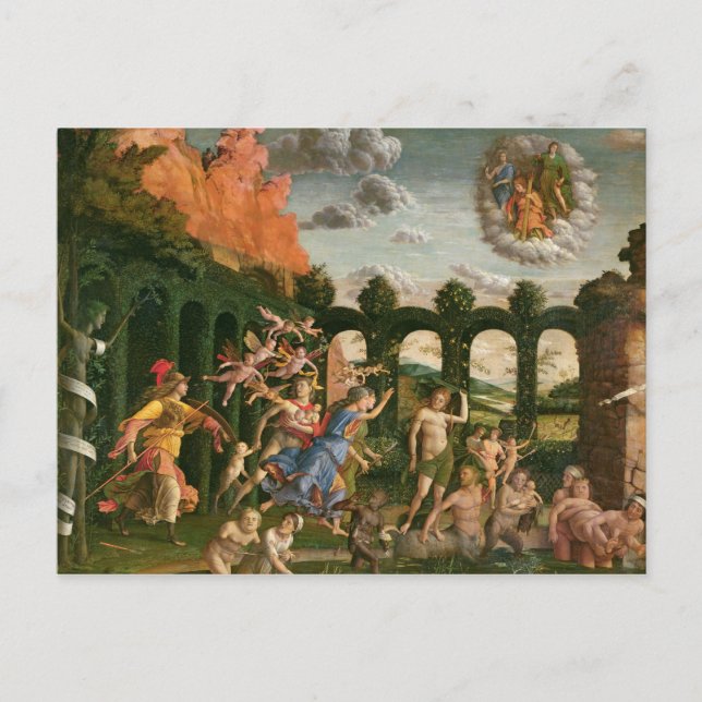 Minerva Chasing the Vices Postcard (Front)