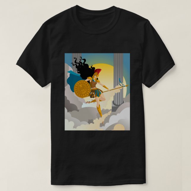 minerva palas athena greek goddess of wisdom  T-Shirt (Design Front)
