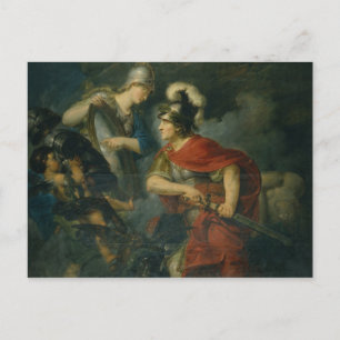 Minerva Showing her Envy in the Polished Shield Postcard