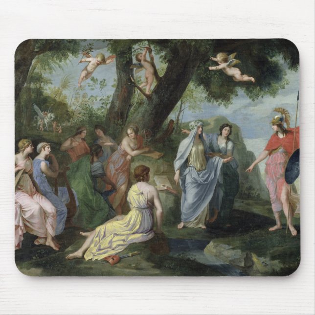 Minerva with the Muses Mouse Mat (Front)