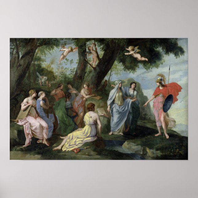 Minerva with the Muses Poster (Front)
